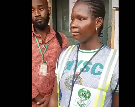 Corps member apologizes after she was caught manipulating election results (video)