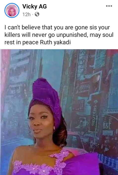 Update: Young woman raped, murdered and dumped near bridge identified as 400L UNIJOS student