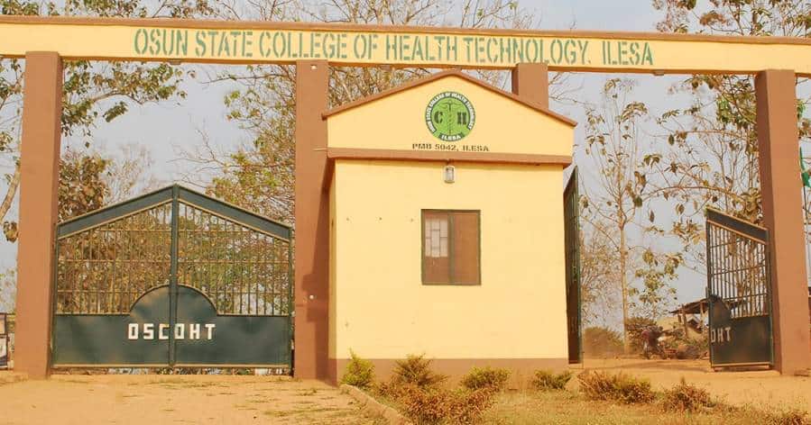 Osun State College of Health Technology Ilesa Admission Form