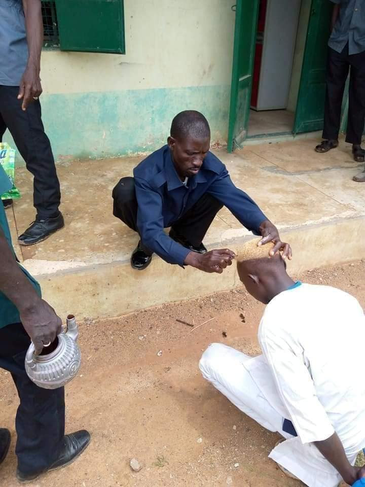 Kano Hisbah officials shave secondary school students