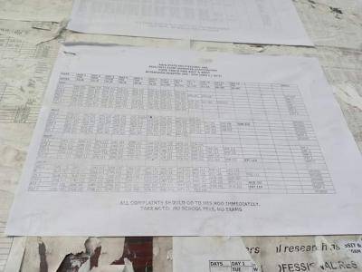 Abia Polytechnic 1st semester Examination timetable. 2021/2022