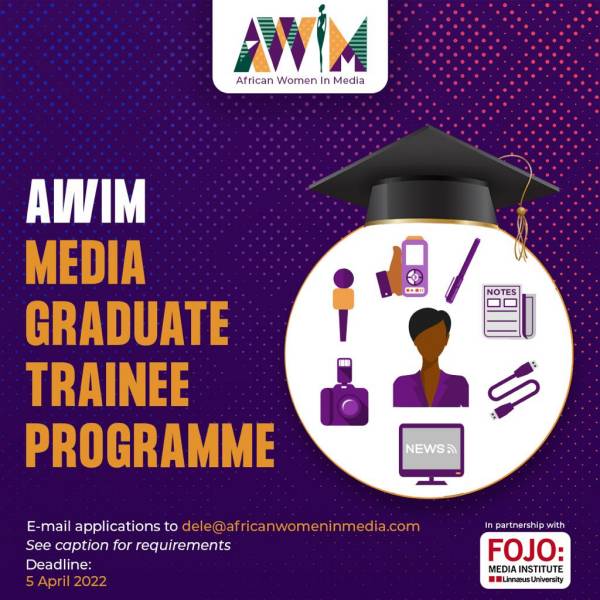 African Women in the Media (AWiM) Graduate Trainee Program 2022