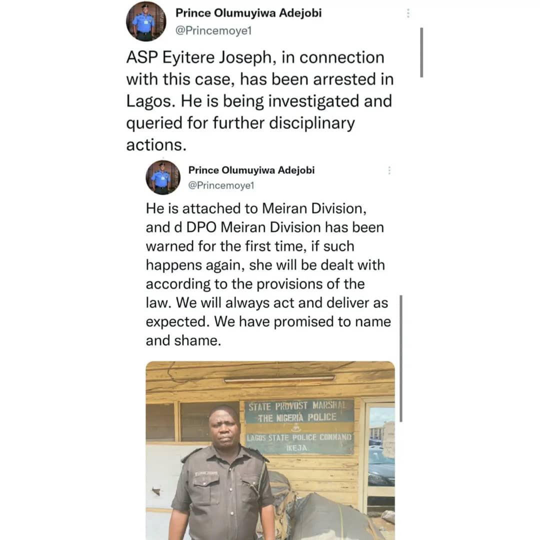 Police officer accused of extorting N50,000 from NYSC member arrested in Lagos (video)