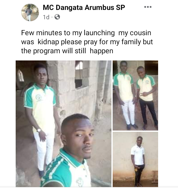 Gunmen kidnap a KASU student, one other