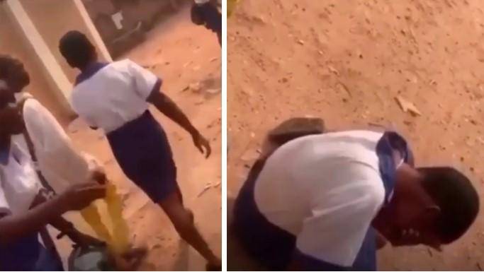 Inconsolable SS1 student breaks down in tears as her boyfriend reportedly dumped her (video)