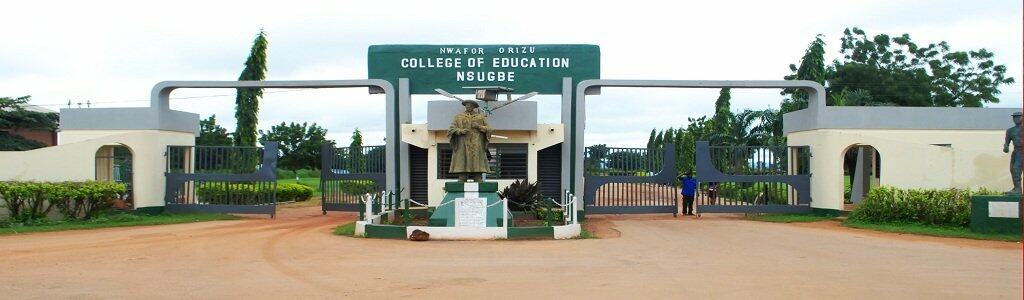 Nwafor Orizu College of Education Nsugbe Post UTME form