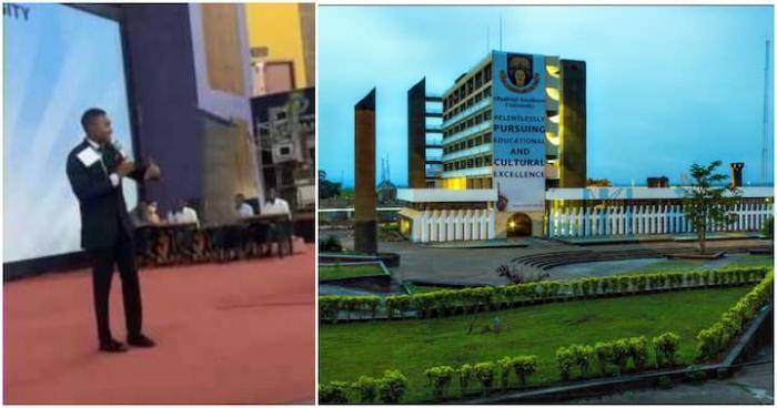 OAU student defends ''yahoo boys'' activities during a seminar presentation (video)