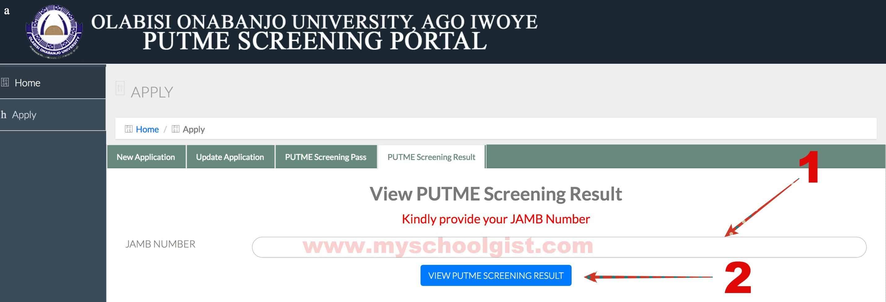 oou post utme result