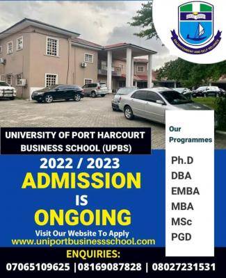 UNIPORT Business School Admission, 2022/2023