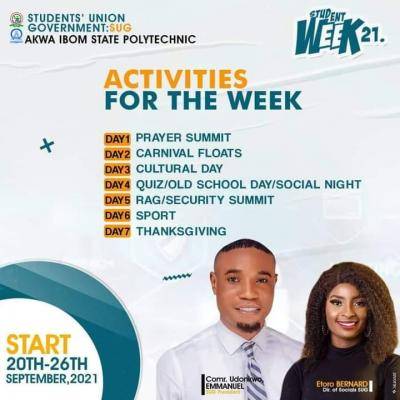 Akwa Poly SUG week events