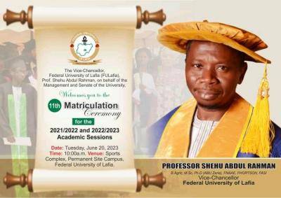 FULAFIA announces 11th Matriculation Ceremony