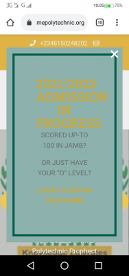 Prime Polytechnic admission for 2021/2022 session