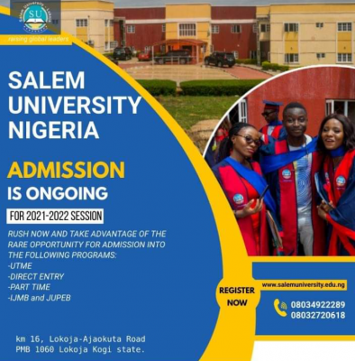 Salem University Post-UTME 2021: Eligibility and Registration Details