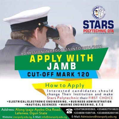 Stars Polytechnic admission for 2021/2022 session